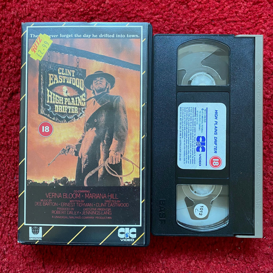 High Plains Drifter VHS Video (1973) VHR1021