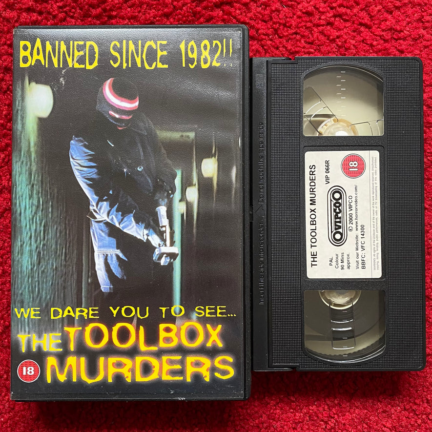 The Toolbox Murders VHS Video (1978) VIP066R Horror Stock