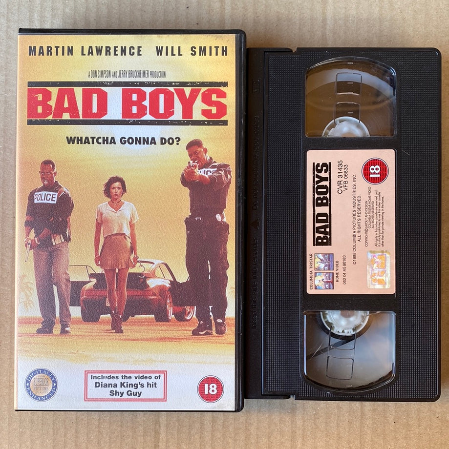 Bad Boys VHS Video (1995) CVR31435