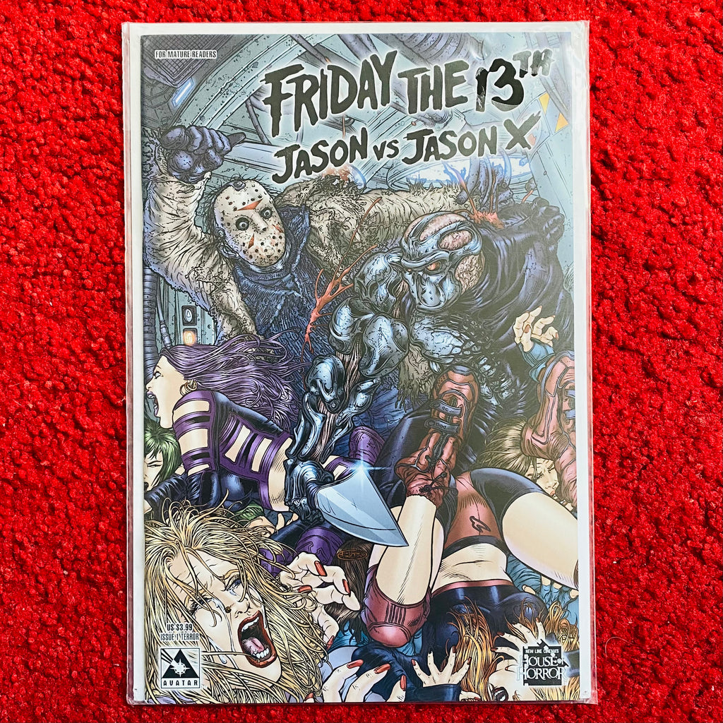 Friday The 13th Jason Vorhees & Jason X Comic Books Horror Stock