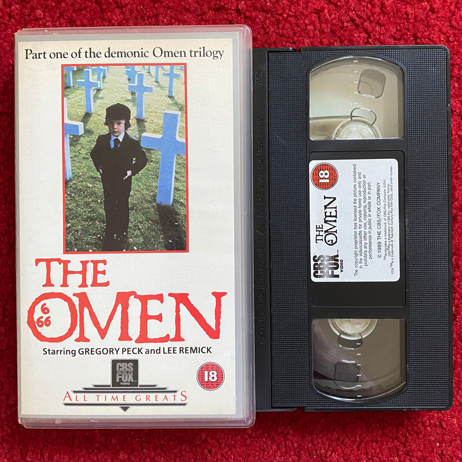 The Omen VHS Video (1976) 1079 - Horror Stock