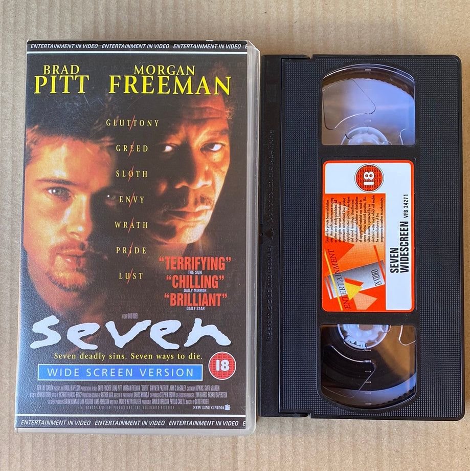 Seven: Widescreen Edition VHS Video (1995) EVS1214