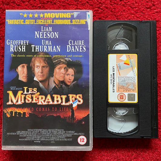 Les Miserables Ex Rental VHS Video (1998) EVV1447