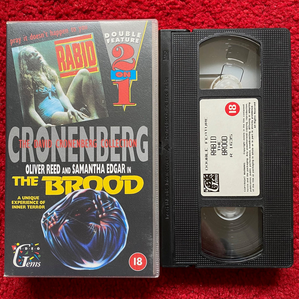 Rabid / The Brood VHS Video (1977) R1635