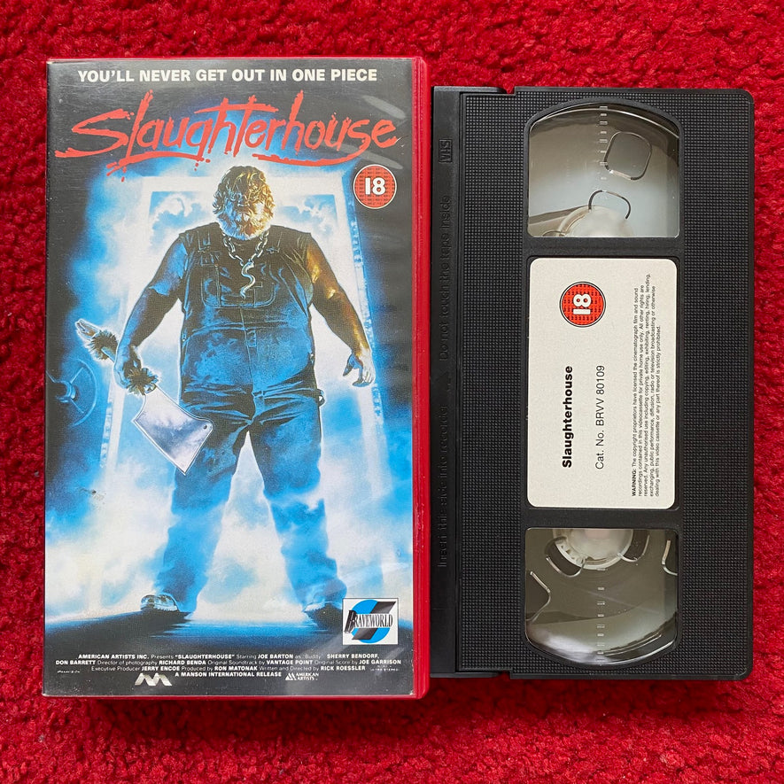 Slaughterhouse VHS Video (1987) BRVV80109