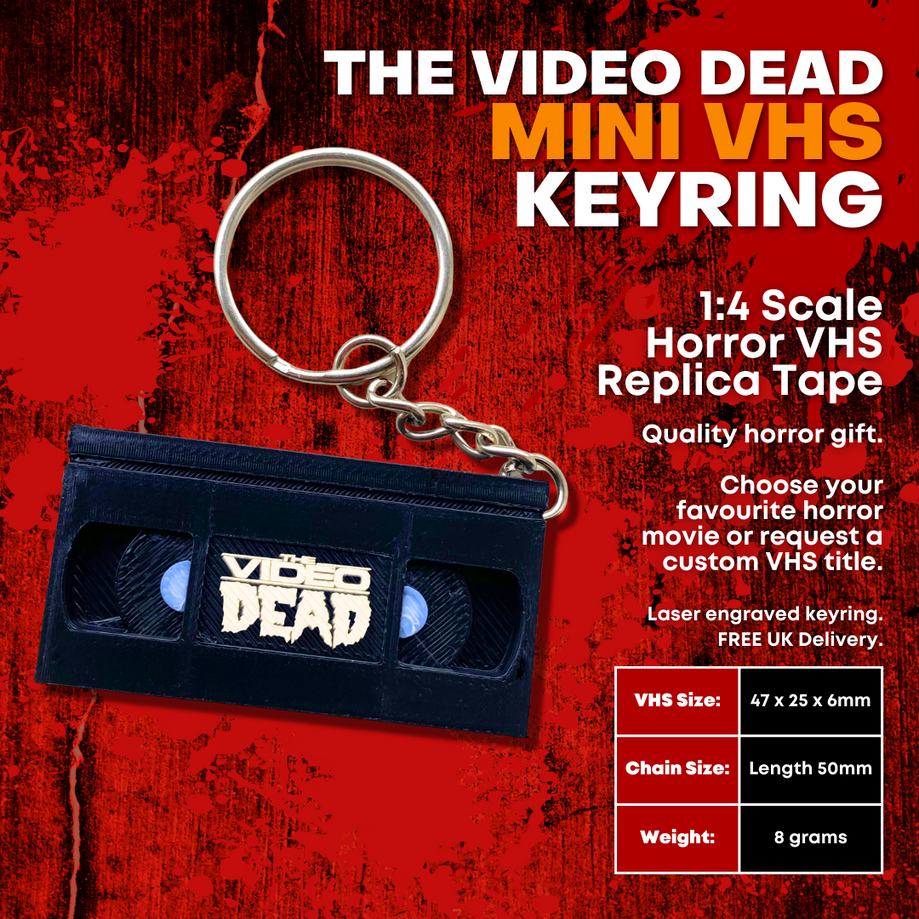 The Video Dead Mini Horror VHS Keyring