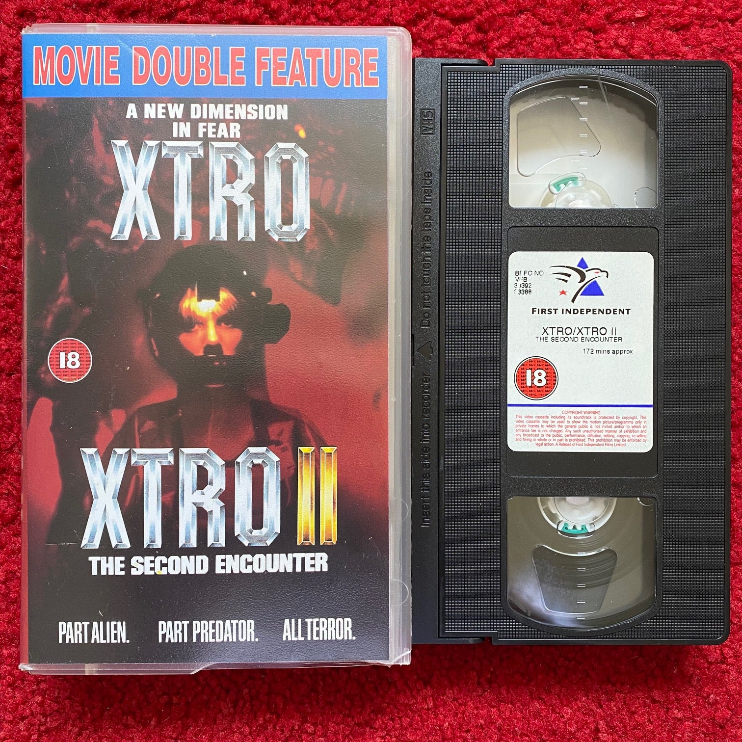 Xtro / Xtro II VHS Video (1982) VA30502 – Horror Stock
