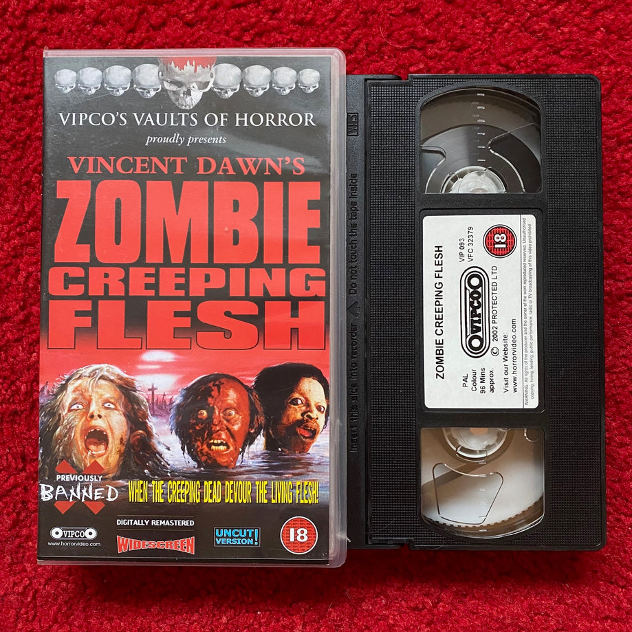 Zombie Creeping Flesh VHS Video (1980) VIP093